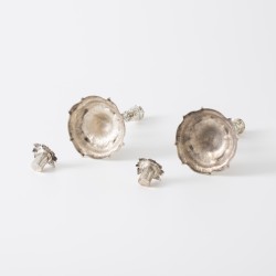 Kandelaars (2), J.M. van Kempen & Zonen, Voorschoten 1906, zilver