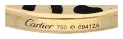 Cartier 18K geelgouden 'Panthère' luipaard hanger met emaille en tsavoriet