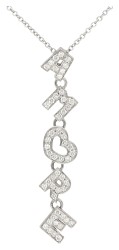 Pasquale Bruni 18K witgouden Amore collier bezet met ca. 0.33 ct. diamant