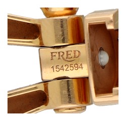 Fred Force 10 18K bicolor gouden armband bezet met ca. 0.28 ct. diamant