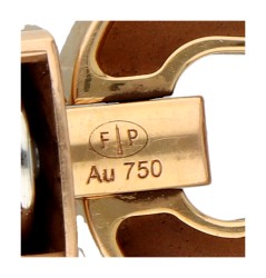 Fred Force 10 18K bicolor gouden armband bezet met ca. 0.28 ct. diamant