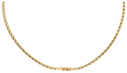 Leo Pizzo 18K geelgouden collier met ca. 0.58 ct. diamant