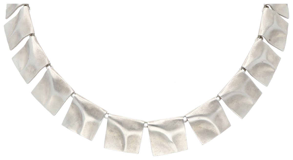 Lapponia sterling zilveren 'Galactic Peaks' collier door Björn Weckström