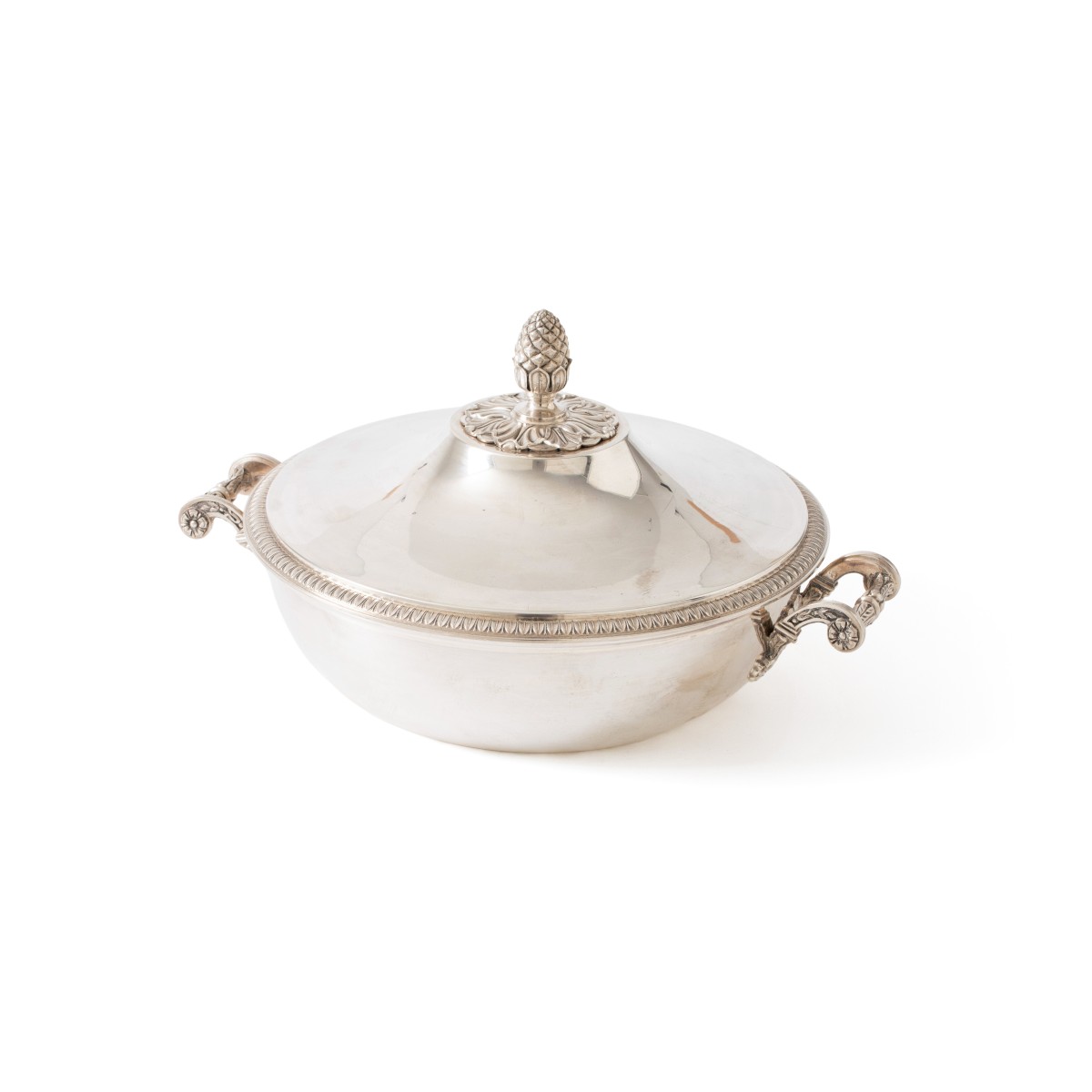 Terrine / dekschaal, Souche père & fils, Parijs 1925-1942, zilver