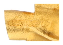 Lapponia 14K geelgouden clip oorbellen door Zoltan Popovits