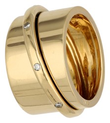 Dinh Van 18K geelgouden Ariane ring met diamant