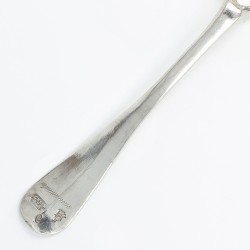 Captain's spoon (kapiteinslepel), Johann Michael Schlieter, Königsberg 1766, zilver