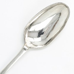Captain's spoon (kapiteinslepel), Johann Michael Schlieter, Königsberg 1766, zilver