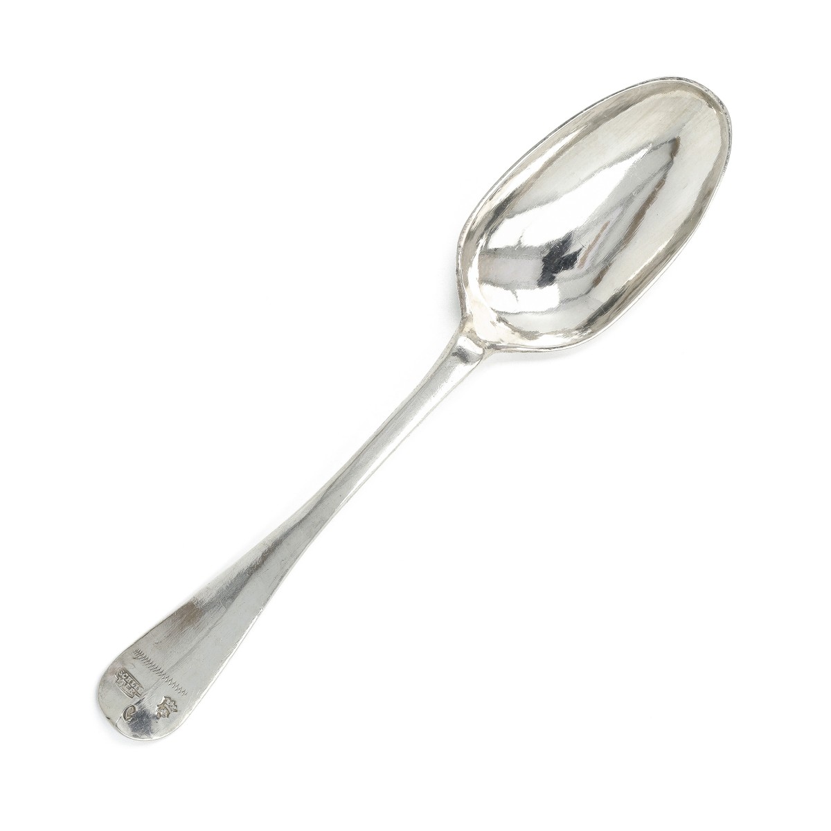 Captain's spoon (kapiteinslepel), Johann Michael Schlieter, Königsberg 1766, zilver