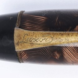 Luxor Teleskop Piston vulpen jaren 1930-1940, celluloid / goud