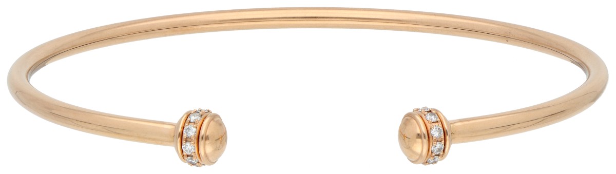 Goudwisselkantoor auction: Piaget 18K roségouden 'Possession' spang armband met diamant