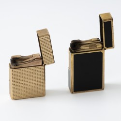 S.T. Dupont Ligne 1 aanstekers (2), verguld / Laque-de-Chine