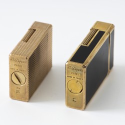 S.T. Dupont Ligne 1 aanstekers (2), verguld / Laque-de-Chine