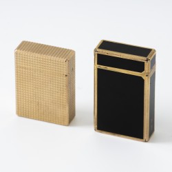 S.T. Dupont Ligne 1 aanstekers (2), verguld / Laque-de-Chine