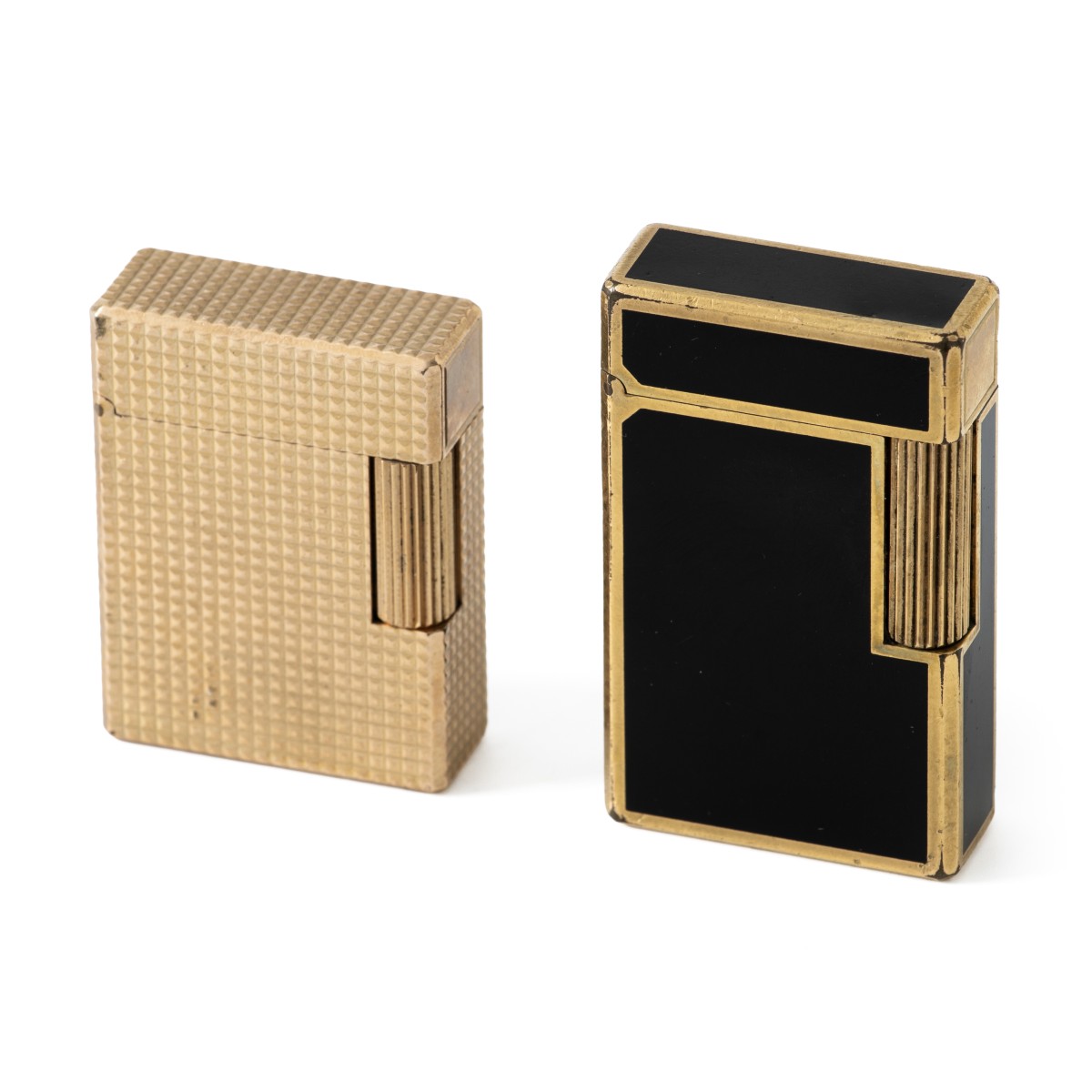 S.T. Dupont Ligne 1 aanstekers (2), verguld / Laque-de-Chine