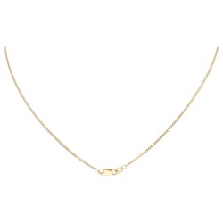 14K geelgouden gourmet collier met robijn en saffier