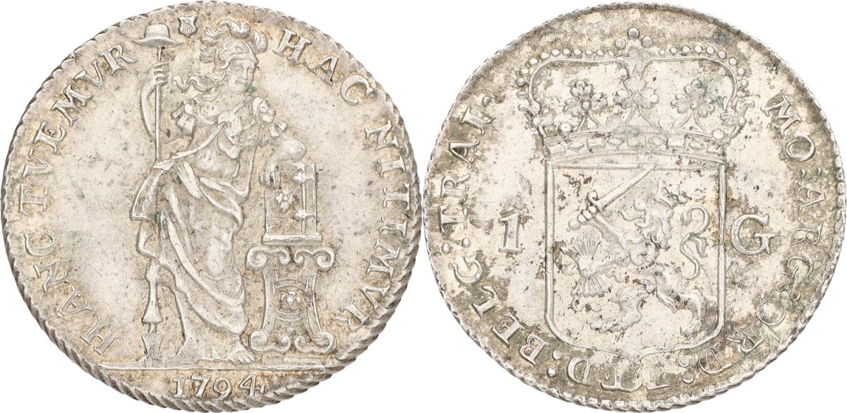 Goudwisselkantoor auction: 1 Gulden - Generaliteits. Utrecht. 1794. XF -.