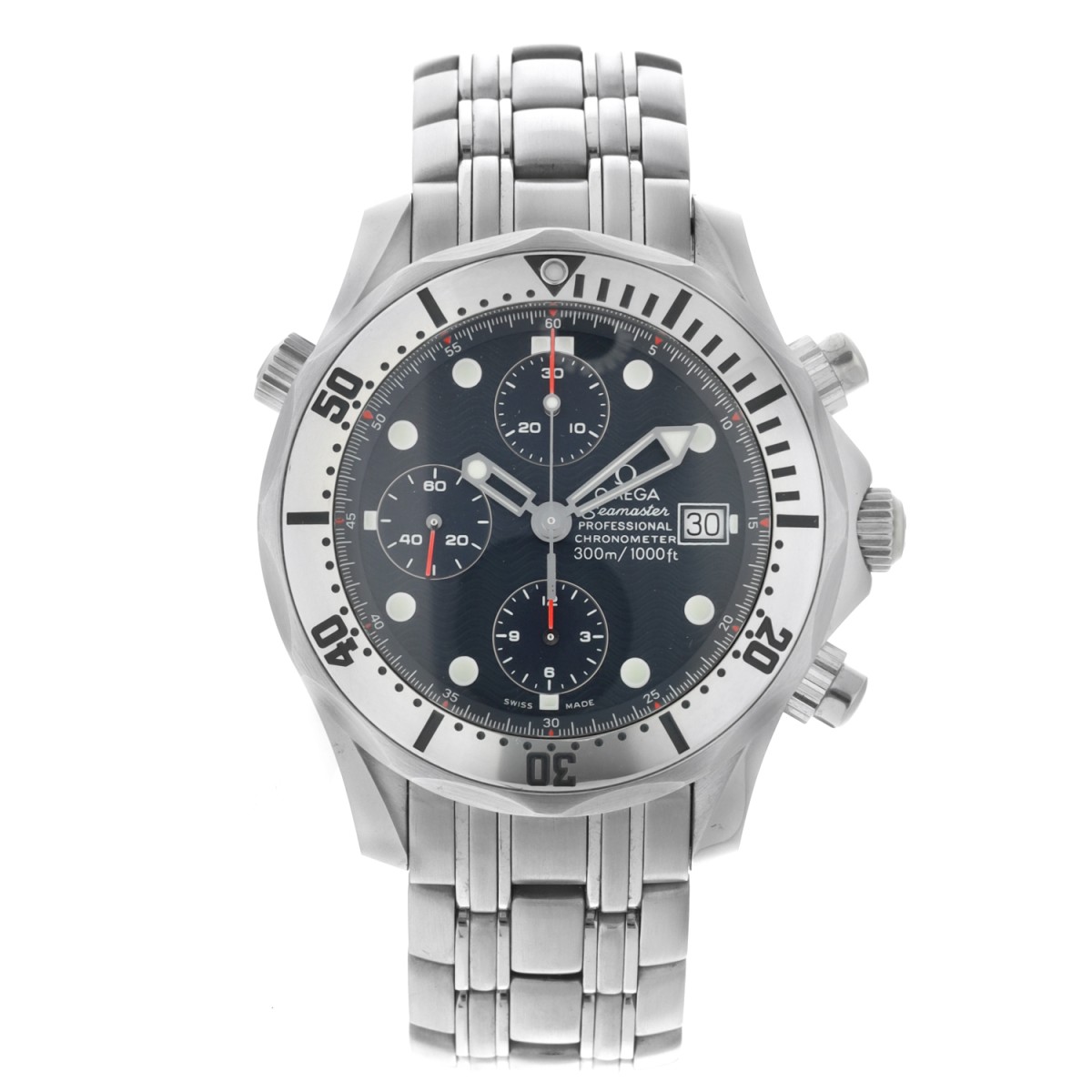 No Reserve - Omega Seamaster Diver 300M Chrono 25988000 - Heren horloge - 2000