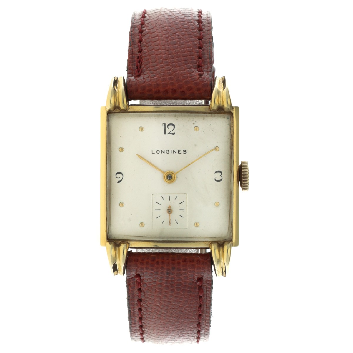 No Reserve - Longines Wittnauer Vintage Square 14K. 7073 - Heren horloge - ca. 1946