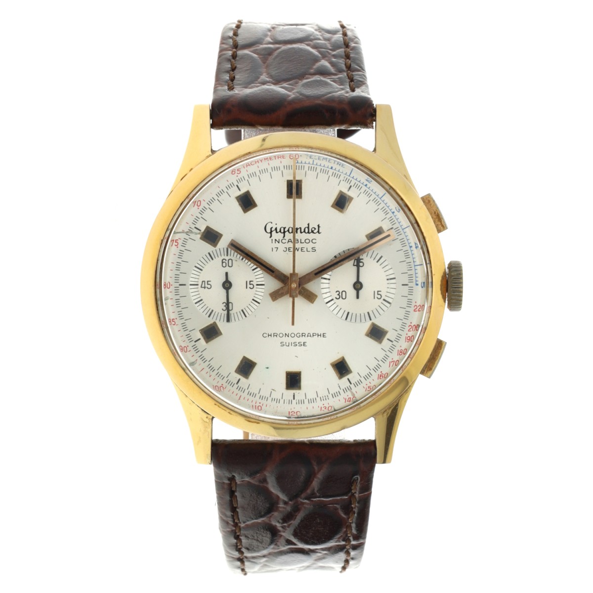 No Reserve - Gigandet Chronographe Suisse 18K. - Heren horloge