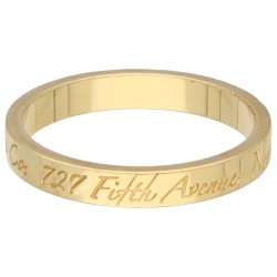 Tiffany & Co 18K geelgouden 'Fifth Avenue New York' ring