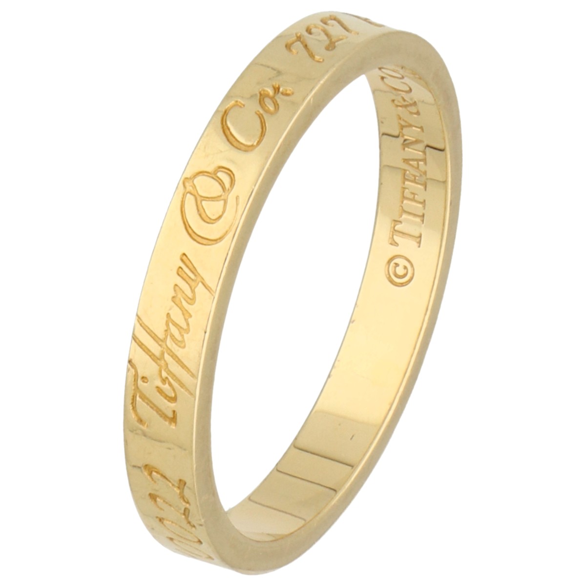 Tiffany & Co 18K geelgouden 'Fifth Avenue New York' ring
