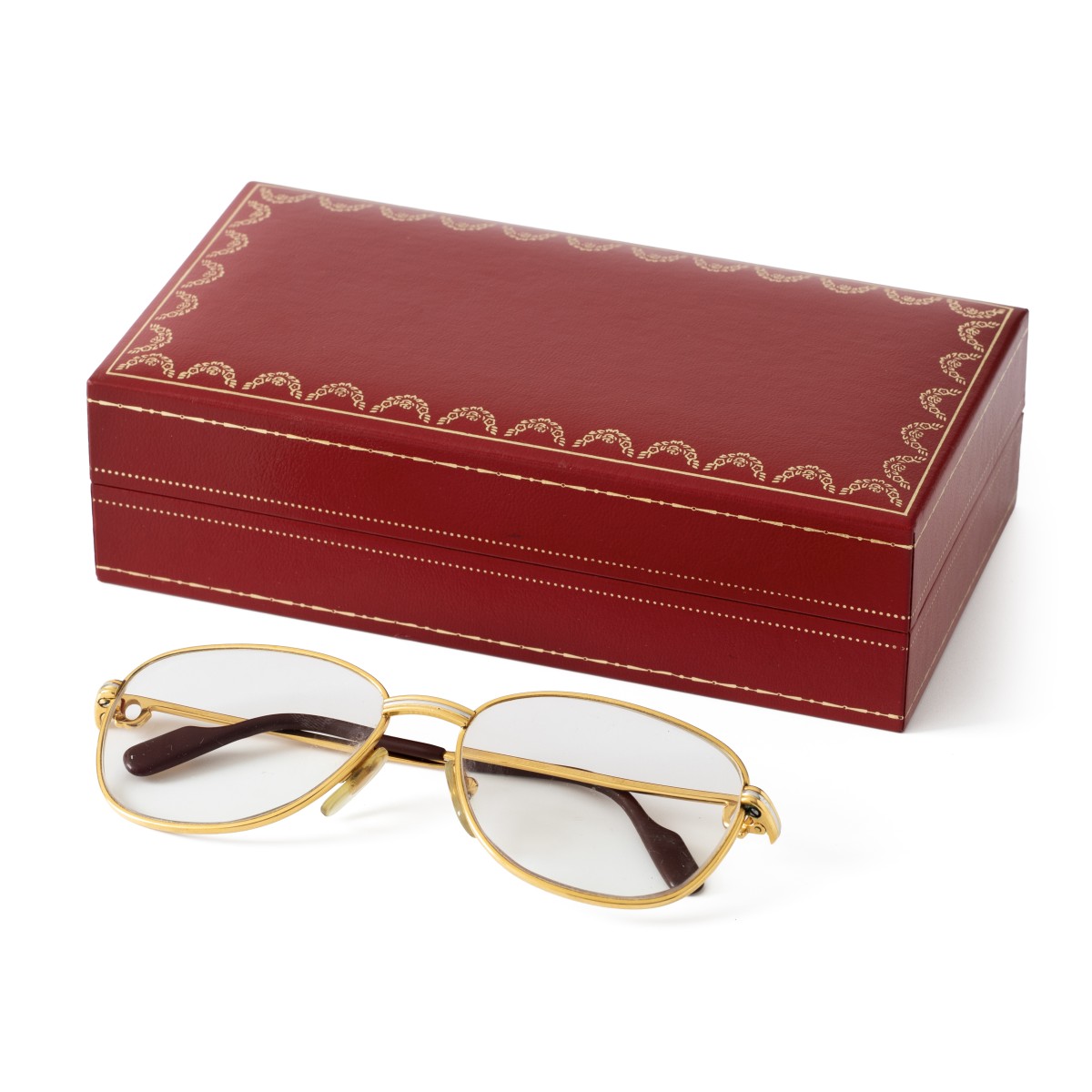 Goudwisselkantoor auction: Cartier Romance Louis glasses gold plated
