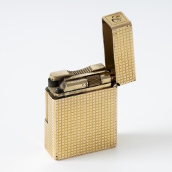S.T. Dupont Ligne 1 'Diamond Head' aansteker verguld