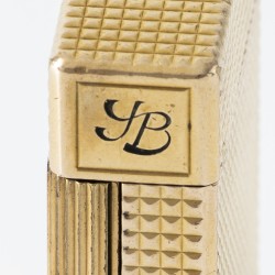 S.T. Dupont Ligne 1 'Diamond Head' aansteker verguld
