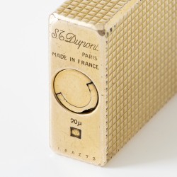 S.T. Dupont Ligne 1 'Diamond Head' aansteker verguld