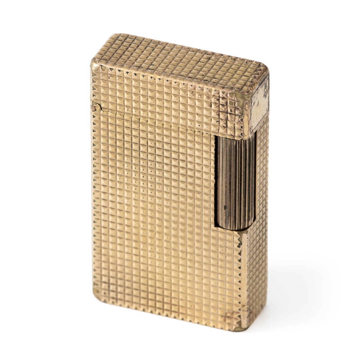 S.T. Dupont Ligne 1 'Diamond Head' aansteker verguld
