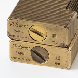 S.T. Dupont Ligne 1 (large/small) Horizontal lines aansteker (2) verguld