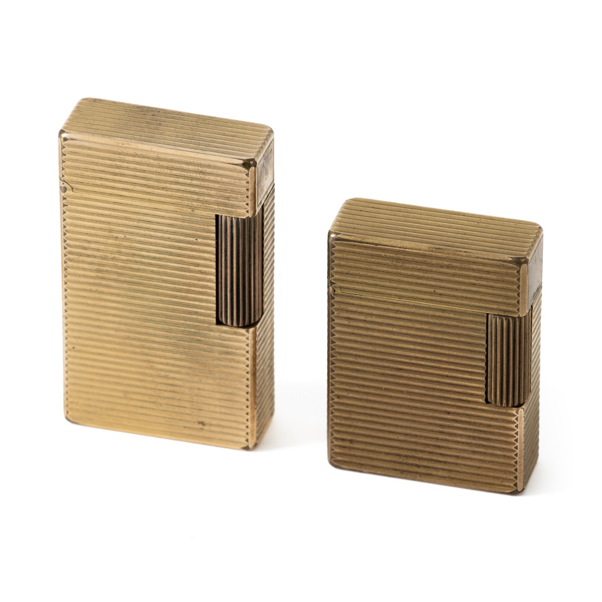 S.T. Dupont Ligne 1 (large/small) Horizontal lines aansteker (2) verguld