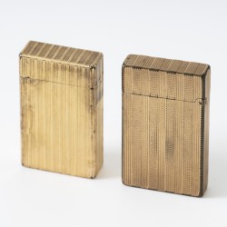 S.T. Dupont Ligne 1 & Ligne 2 aansteker (2) verguld