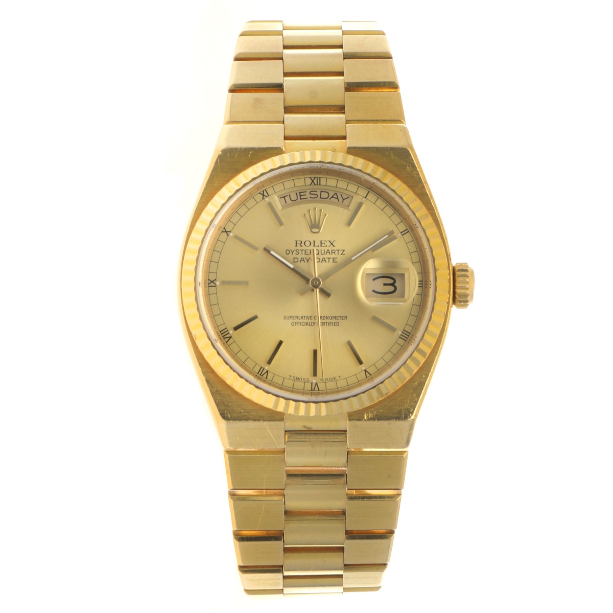 Goudwisselkantoor auction: No Reserve - Rolex Day-Date Oysterquartz 18K. 19018 - Men's watch - approx. 1986