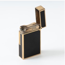 S.T. Dupont Ligne 1 Du Peng Black Lacquer aansteker verguld