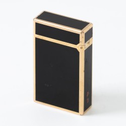 S.T. Dupont Ligne 1 Du Peng Black Lacquer aansteker verguld
