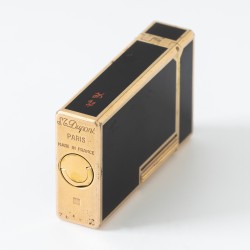 S.T. Dupont Ligne 1 Du Peng Black Lacquer aansteker verguld