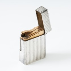 S.T. Dupont Ligne 1 small Vertical Lines aansteker verzilverd